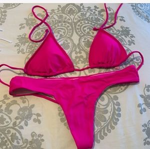 Victoria’s Secret Hot Pink fuschia thong Bikini